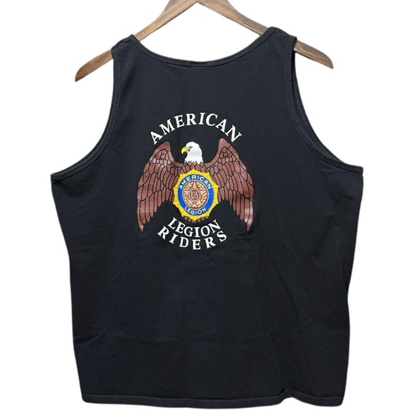 Anvil Other - US American Legion riders Eagle graphic sleeveless biker vintage 90s 2000s shirt